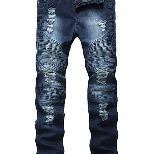 Men's Ripped Slim Fit Jeans