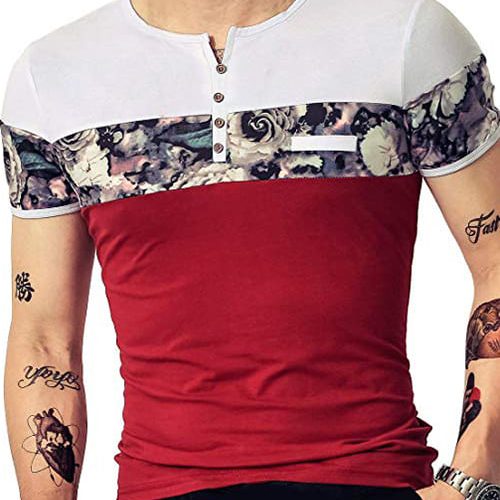 Men’s Slim Fit Short Sleeve Shirts Fashion