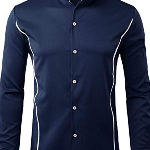 Mens Hipster Slim Fit Long Sleeve