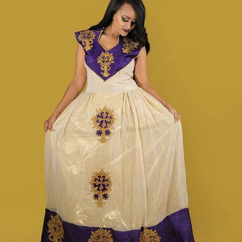 Habesha Traditional New Style Dress
