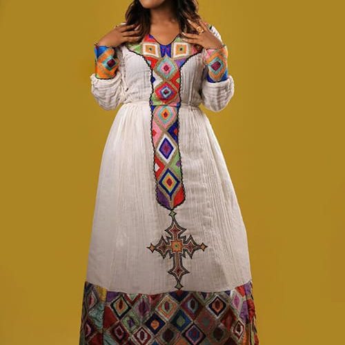 Traditional New Fashion Habesha Kemis