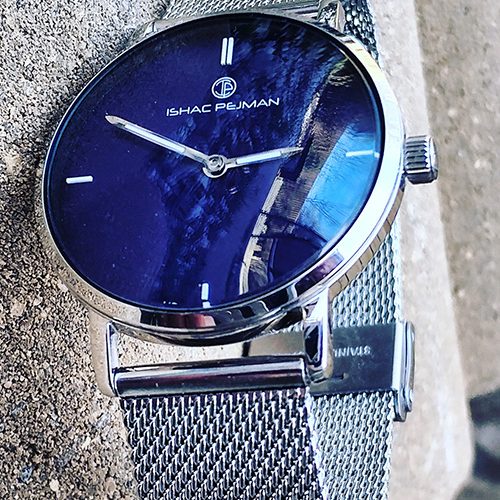 Blue Silver Lady Stainless Steel Watch