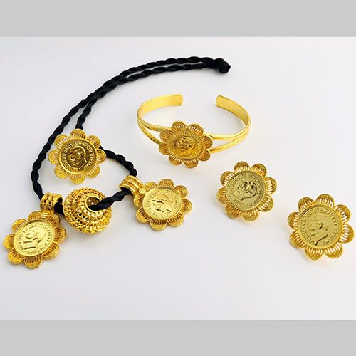 Melebso necklace ring bracelet set