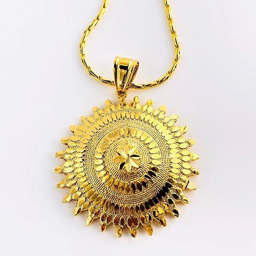 Birhan Gold Plated Brass Pendant