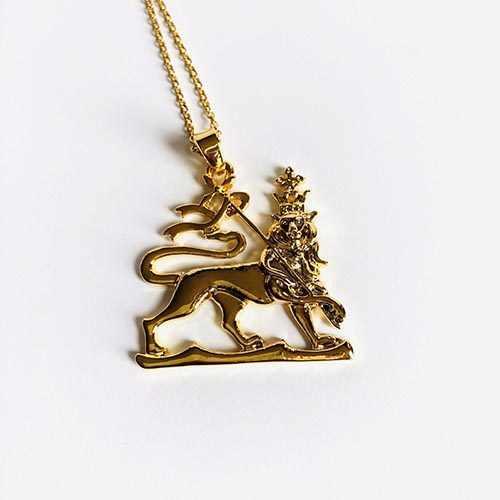 Lion King Gold Plated Brass Pendant