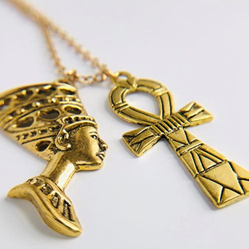 Nefertiti Fari Gold Plated Pendant