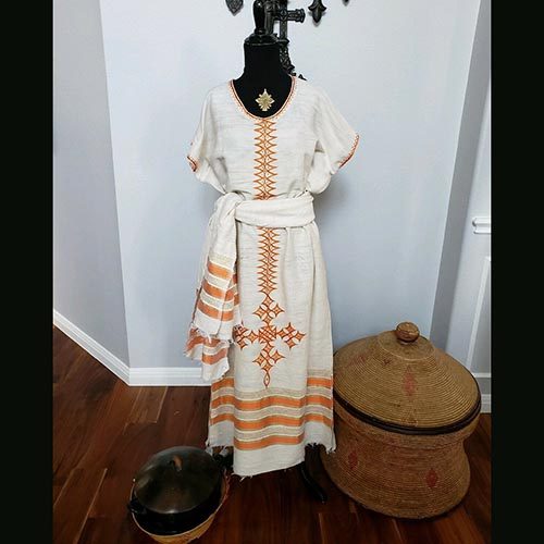 Ethiopian Traditional Hand spun dress