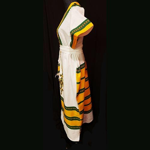 Traditional coffee dress Hand spun