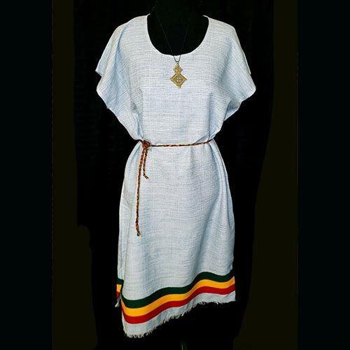 Ethiopian rasta short cotton dress