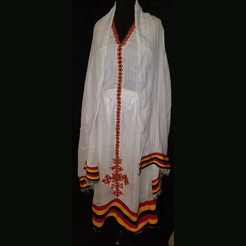 Ethio Traditional Embroidered Dress
