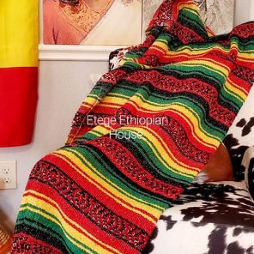 Ethiopian Throw Blanket Hand Woven