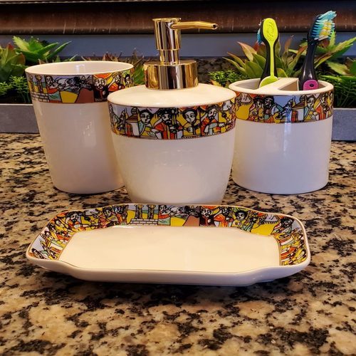 Bathroom Accessories Ceramic Set