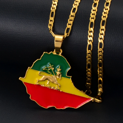 Ethiopia Pendant Chain Necklaces