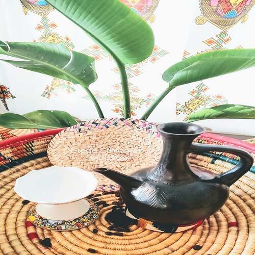 Eritrean Clay coffee Pot Set