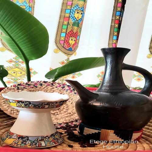 Ethiopian Eritrean Clay coffee Pot Set