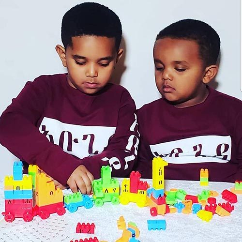 Amharic Alphabet train kit box