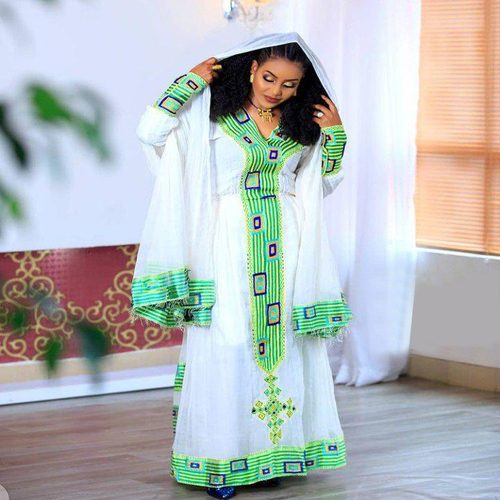 Traditional Eritrean Ethiopian dress