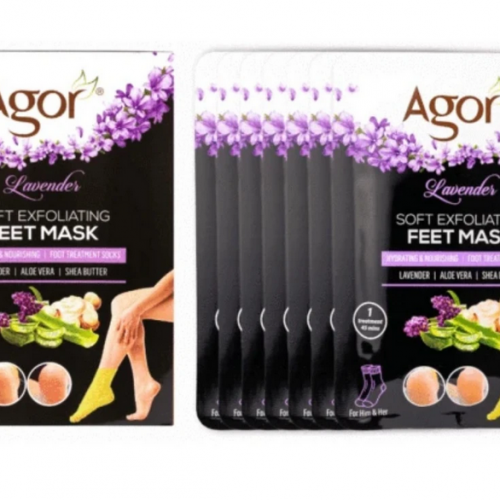 Lavender soft exfoliating feet mask
