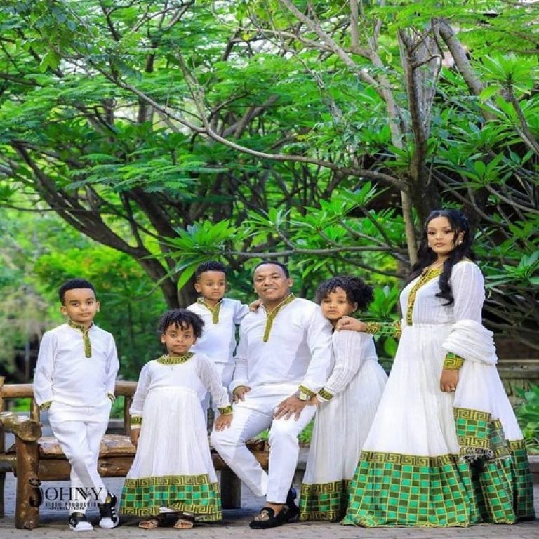 ethiopian traditional clothes for family