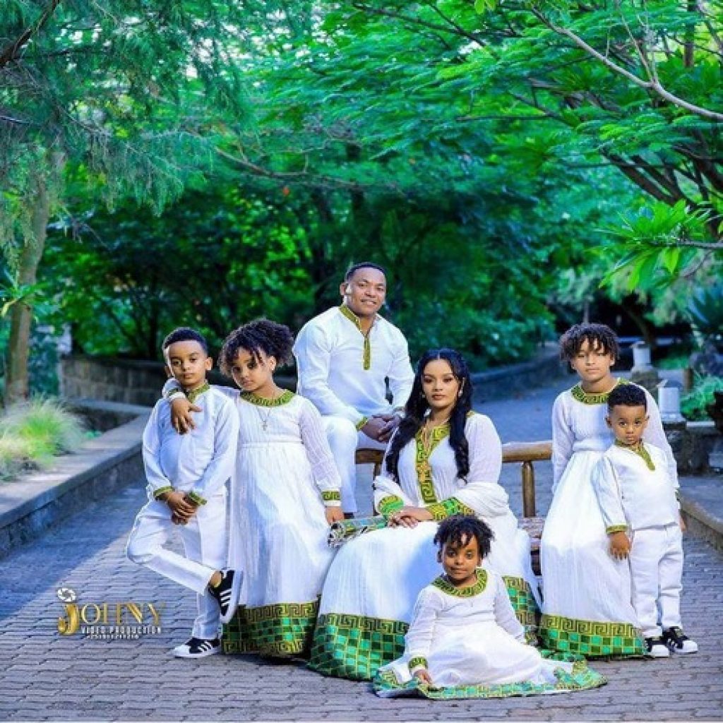 ethiopian traditional clothes for family
