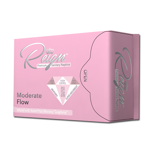 Moderate Flow Reign sanitary napkins