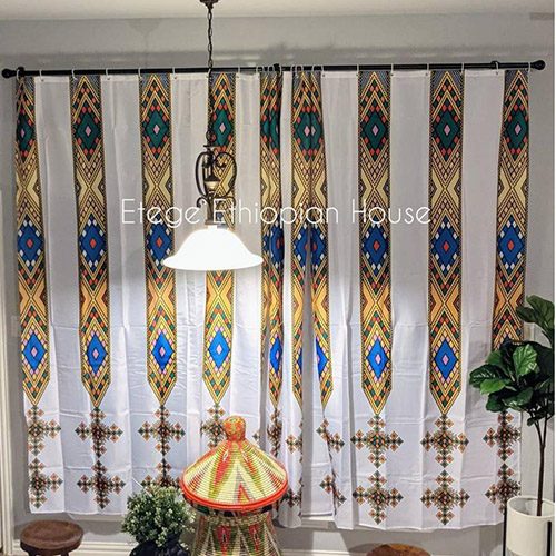 High Quality Polyester Fabric Curtain set
