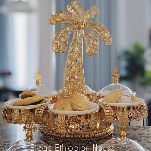 Ethiopian Eritrean Italian 6 pcs Desert and fruits Stand