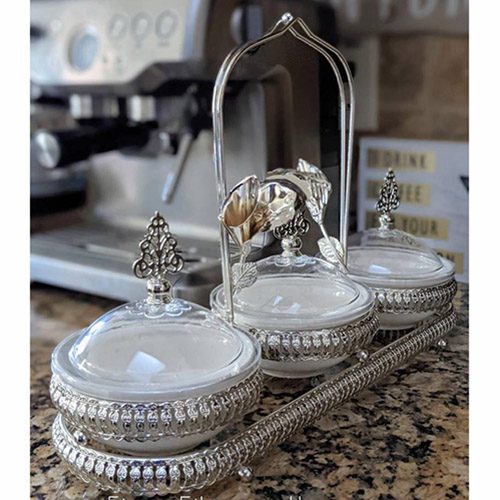 Ethiopian, Eritrean & Italian 3 pcs Desert and fruits Stand. Portable and Perfect for Birthdays,Graduation Baby showers. 9oz porcelain bowls
