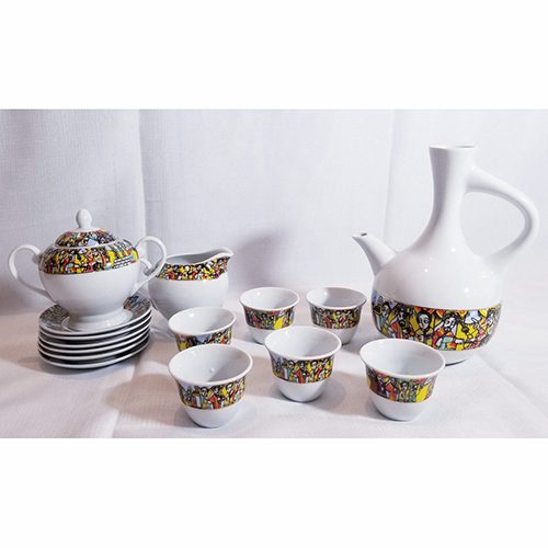 Ethiopian Eritrean Coffee Ceremony Set QUEEN OF SHEBA Edition