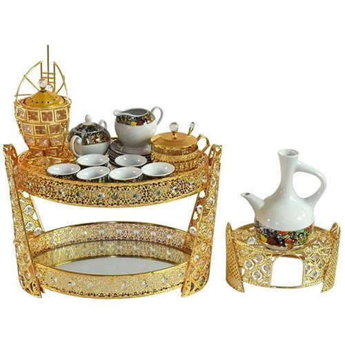 Ethiopian Eritrean Rekebot Coffee Table SILVER