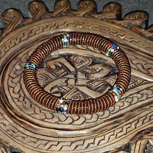 Brown Beaded Bracelets