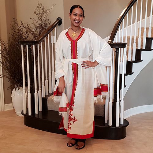 Shifta7 – A70 White Red Cotton 3 Piece Set