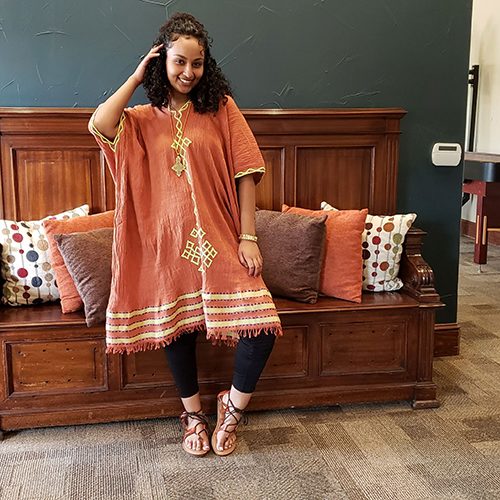 Short Cotton Dress Top