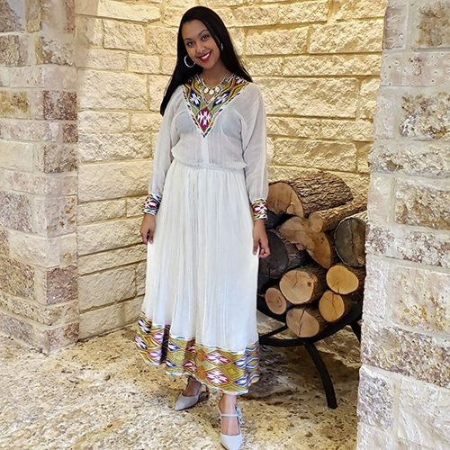 Two Piece Ethiopian Dress