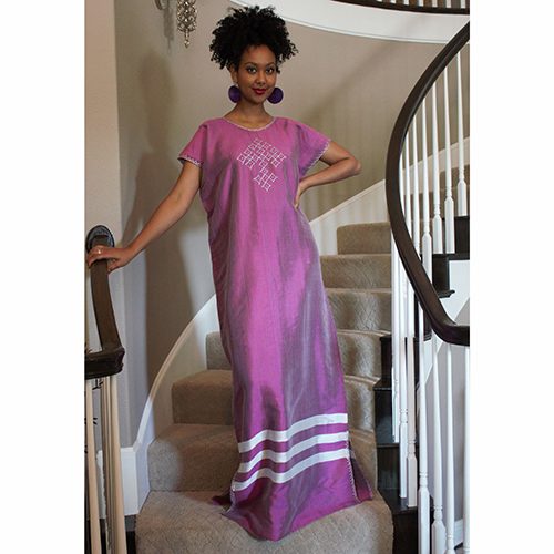 Purple Saba Coffee Dress