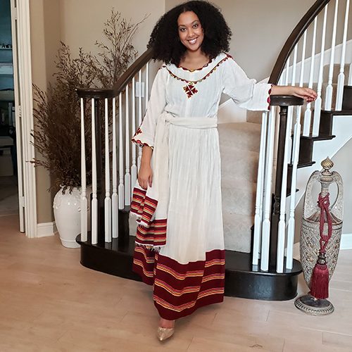 Two Piece Ethiopian dress