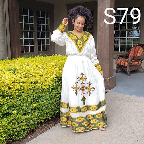 Two Piece Ethiopian Dress