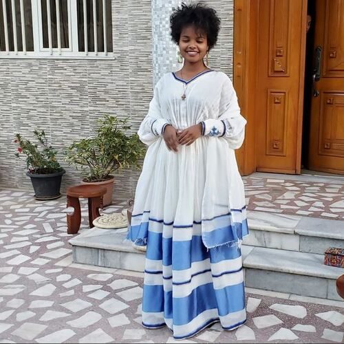 Shifta7 - N114 Two Piece Ethiopian dress
