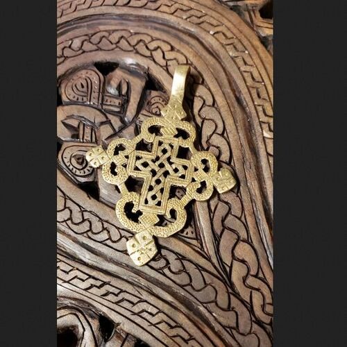 Ethiopian Coptic cross - brass