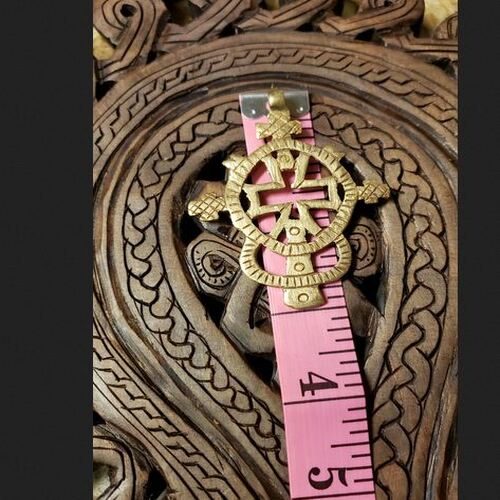 Brass Ethiopian Coptic Orthodox cross