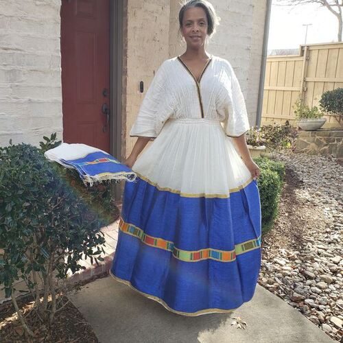Shifta7 - N115 Two Piece Ethiopian dress