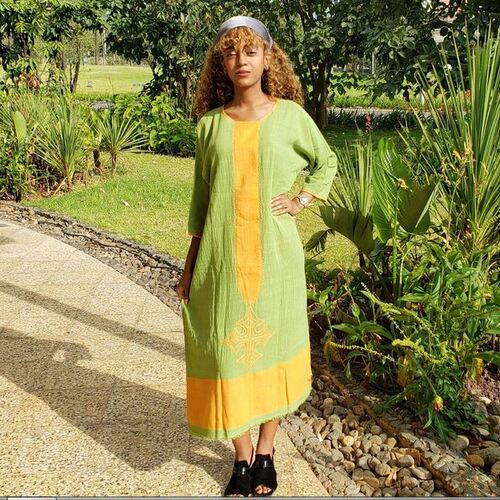 Shifta7 - N50 Midi Ethiopian dress