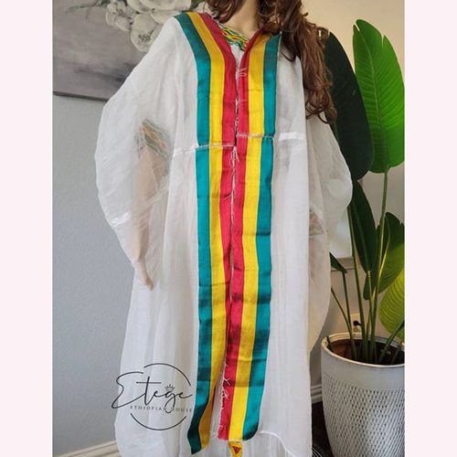 Ethiopian Traditional Light Weight Scarf Netela