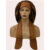 Women Satin Bonnet Hat with Wide Stretchy Band Long Tail (Brown)