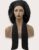 Women Satin Bonnet Hat with Wide Stretchy Band Long Tail (Black)