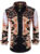 Woven Men’s Dress Casual Shirt Long Sleeve