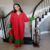 Shifta7 – DE45 Long Cotton Gabi Dress Red