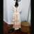 Ethiopian Traditional coffee dress Hand spun 100% Cotton 1sz, 2 pcs orange/ivory