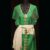 Ethiopian Traditional coffee dress Saba Mater 1sz, 3 pcs green
