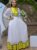 Adey Print on Menen Habesha Dress